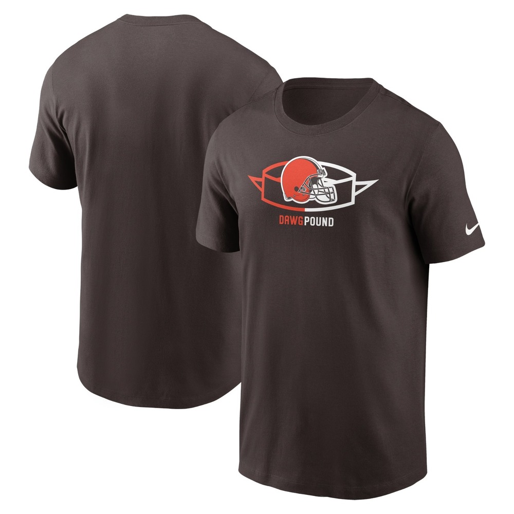 New Nike Cleveland Browns Mens Football Shirt Size 3XL Brown Orange